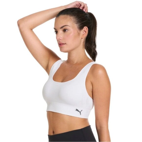 PUMA Lg 2 Pack Seamless Athletic Sports Bra Set Adjustable Drycell Activewear - Picture 13 of 13